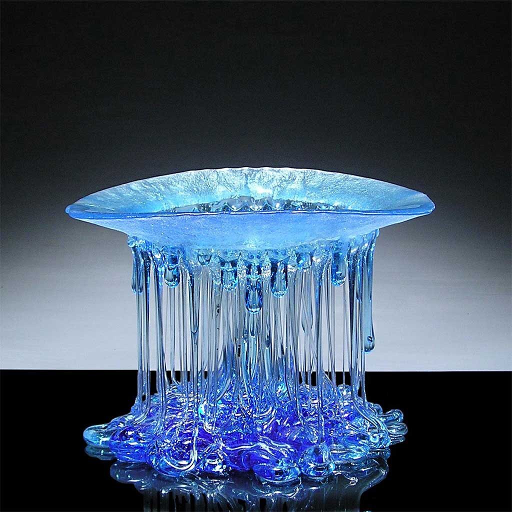 Centerpiece Glass Jellyfish