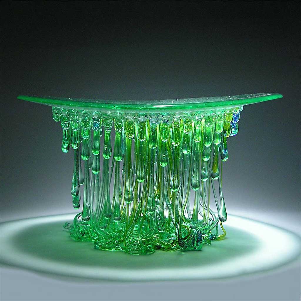 Home decor glass Jellyfish