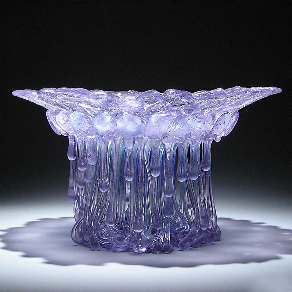 Blown Glass Vase violet